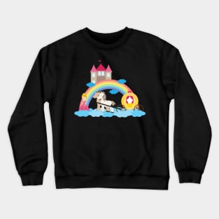 Unicorn and princess 4 Crewneck Sweatshirt